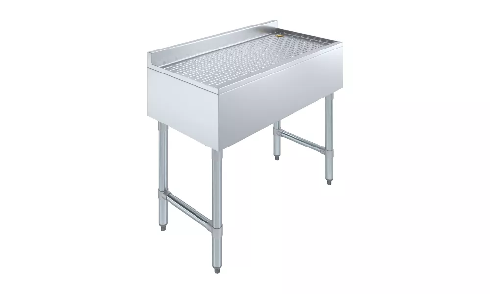 36 in. x 18 in. Stainless Steel Underbar Drainboard 