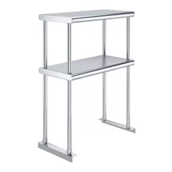 12 in. x 24 in. Stainless Steel Double Deck Over Shelf