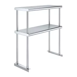 12 in. x 30 in. Stainless Steel Double Deck Over Shelf