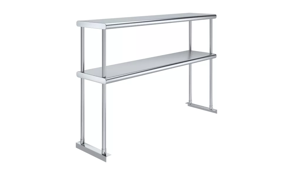 12 in. x 48 in. Stainless Steel Double Deck Over Shelf