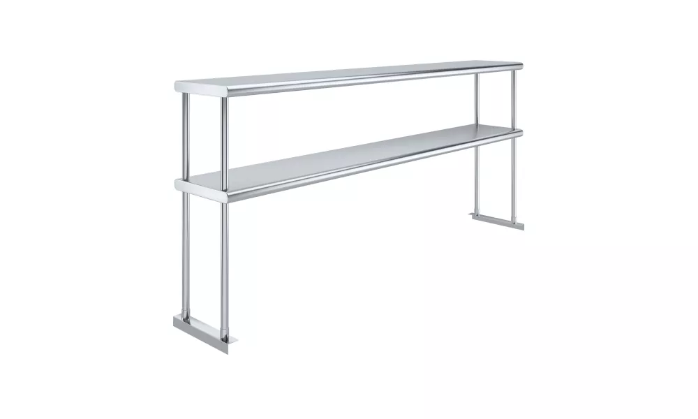 12 in. x 72 in. Stainless Steel Double Deck Over Shelf