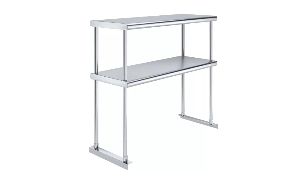 14 in. x 36 in. Stainless Steel Double Deck Over Shelf