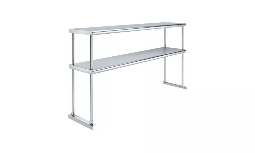 14 in. x 60 in. Stainless Steel Double Deck Over Shelf