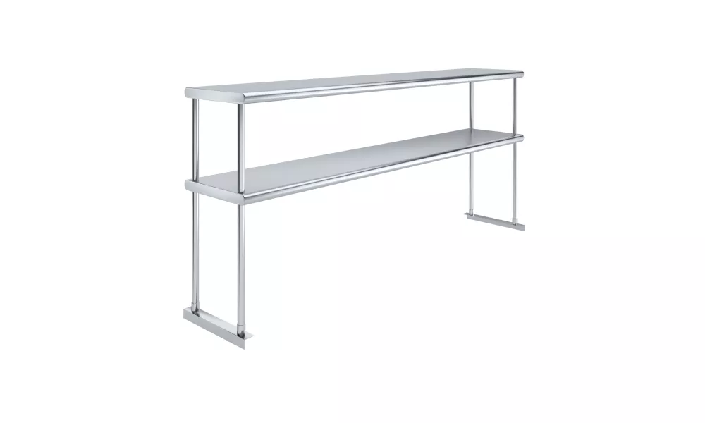 14 in. x 72 in. Stainless Steel Double Deck Over Shelf