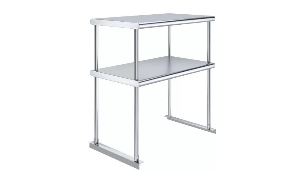 18 in. x 30 in. Stainless Steel Double Deck Over Shelf