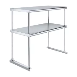 18 in. x 36 in. Stainless Steel Double Deck Over Shelf