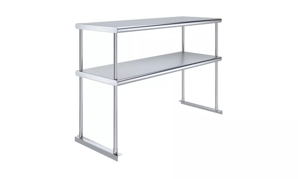 18 in. x 48 in. Stainless Steel Double Deck Over Shelf