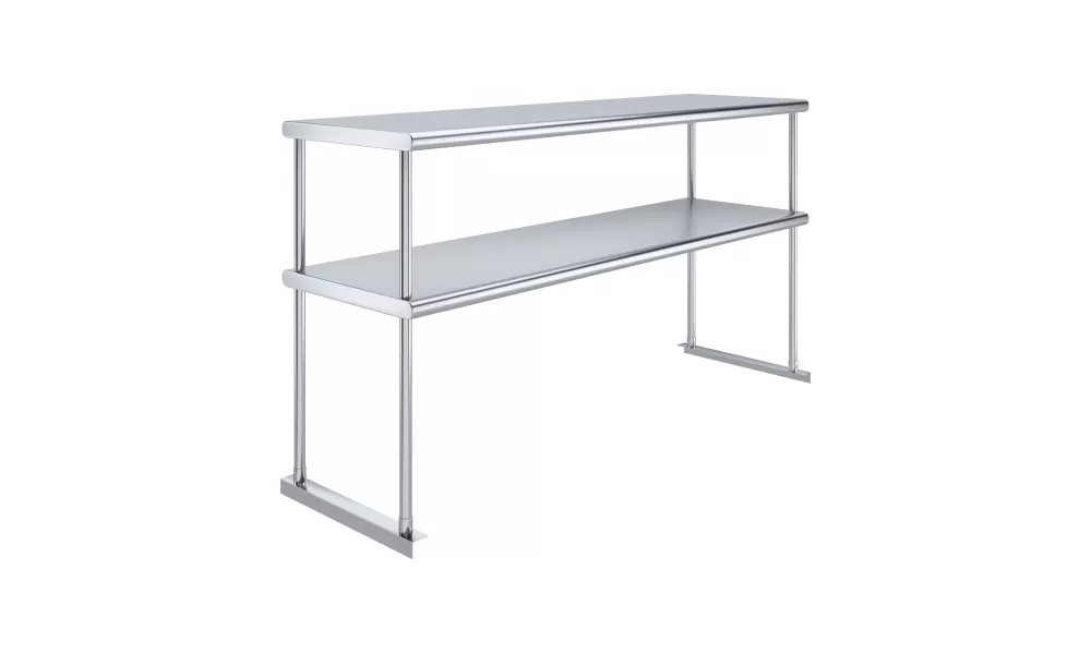 18 in. x 60 in. Stainless Steel Double Deck Over Shelf