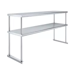 18 in. x 60 in. Stainless Steel Double Deck Over Shelf