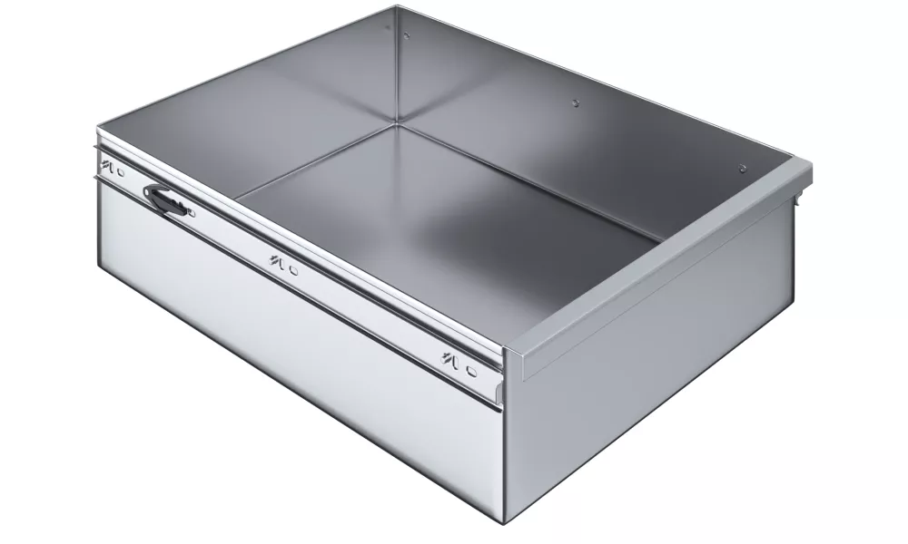 15 in. x 20 in. x 5 in. Stainless Steel Table Drawer Metal Drawer for Prep Work Table Heavy Duty