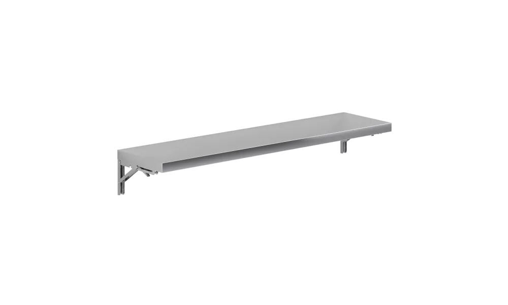 12 in. x 72 in. Stainless Steel Folding Wall Shelf