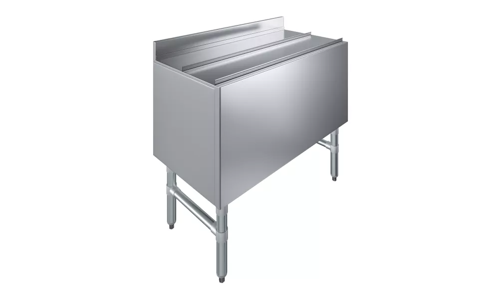 18.5 in. x 36 in. Underbar Ice Bin with Sliding Lid