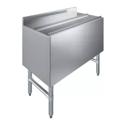 18.5 in. x 36 in. Underbar Ice Bin with Sliding Lid