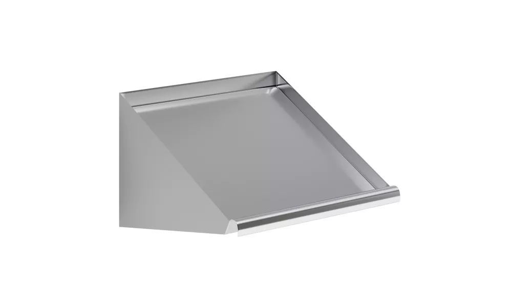 21 in. Stainless Steel Wall Mounted Slanted Rack Shelf