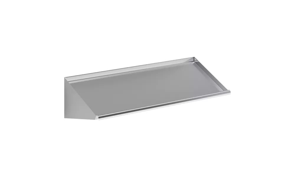 63 in. Stainless Steel Wall Mounted Slanted Rack Shelf