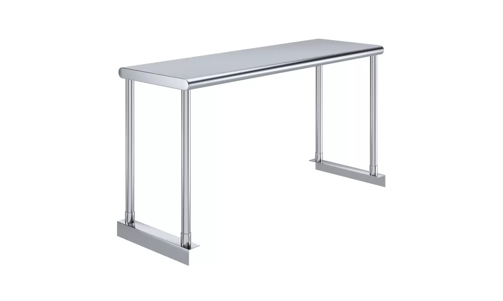 12 in. Deep x 36 in. Long Stainless Steel Single Tier Overshelf