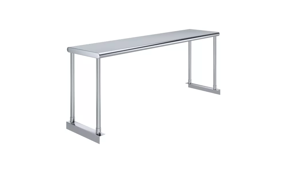 12 in. Deep x 48 in. Long Stainless Steel Single Tier Overshelf