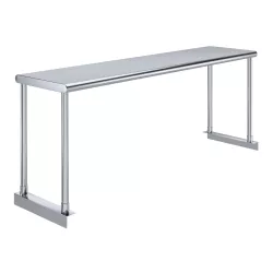 12 in. Deep x 48 in. Long Stainless Steel Single Tier Overshelf