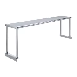 12 in. Deep x 60 in. Long Stainless Steel Single Tier Overshelf