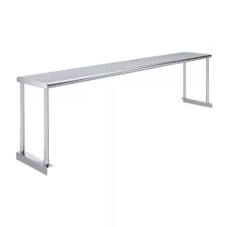 12 in. Deep x 72 in. Long Stainless Steel Single Tier Overshelf