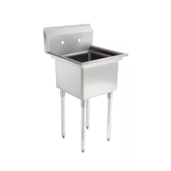 20 in. x 22 in. Stainless Steel One Compartment Sink with 14 in. x 16 in. Bowl