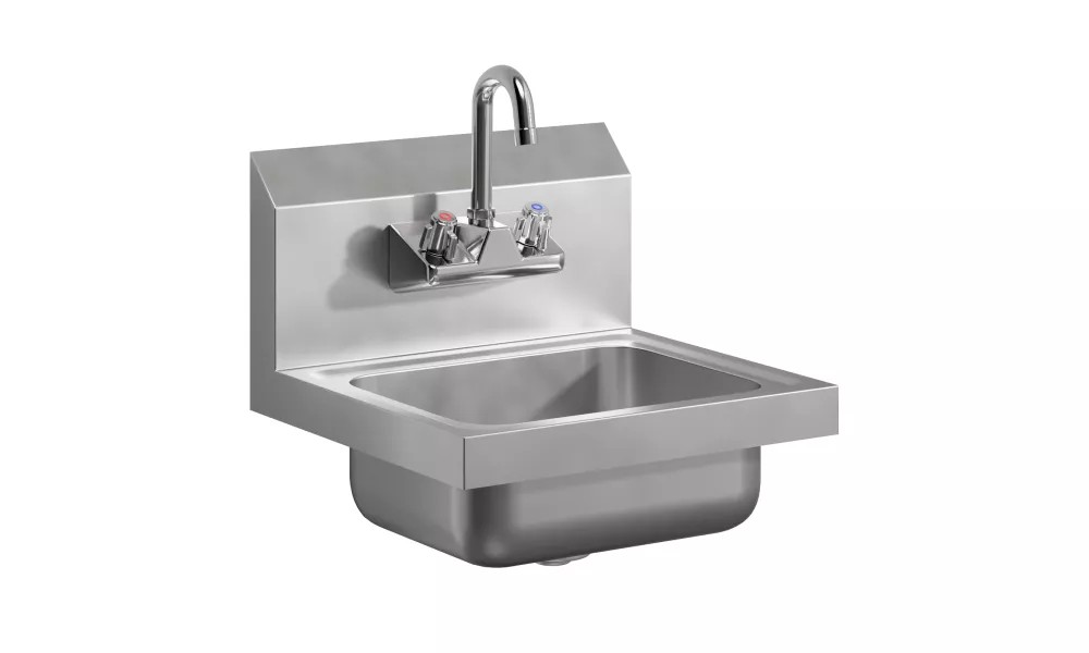 Stainless Steel Hand Sink 15 in. x 15 in. with Faucet 