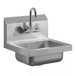 Stainless Steel Hand Sink 15 in. x 15 in. with Faucet 