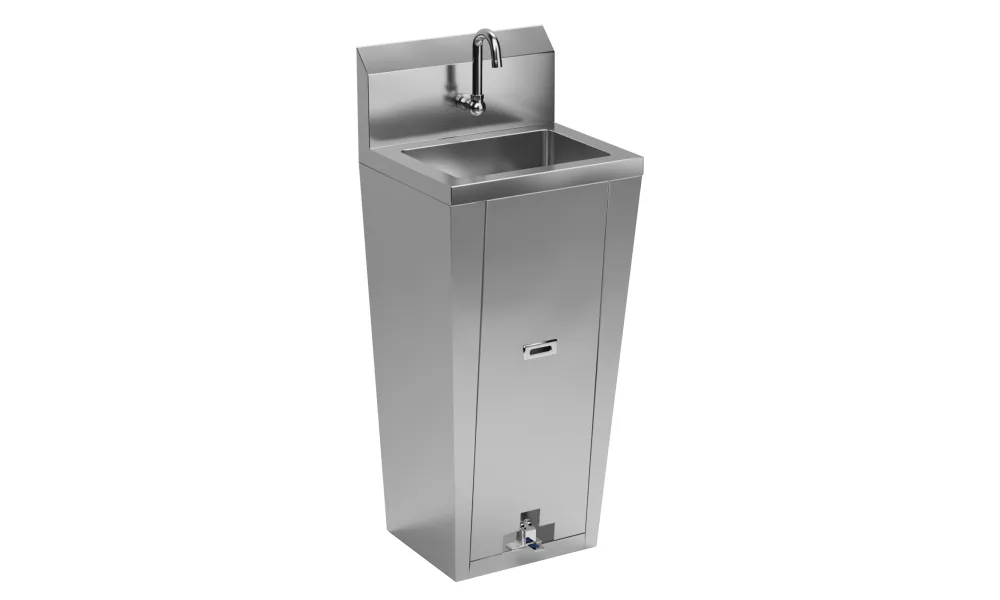 10 in. x 14 in. Hands-Free Hand Sink With Pedestal Base