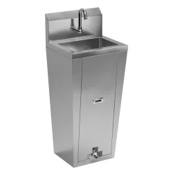 10 in. x 14 in. Hands-Free Hand Sink With Pedestal Base