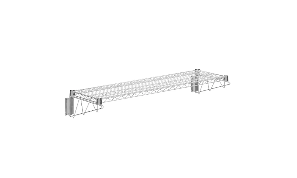 14 in. x 48 in. Chrome Wire Wall Mount Shelf