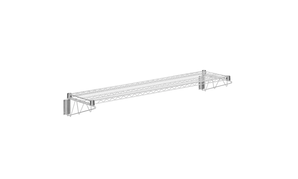 14 in. x 60 in. Chrome Wire Wall Mount Shelf