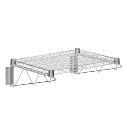 18 in. x 24 in. Chrome Wire Wall Mount Shelf