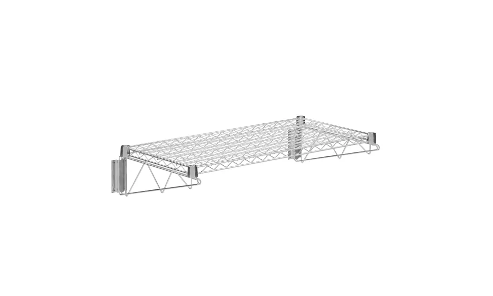 18 in. x 36 in. Chrome Wire Wall Mount Shelf