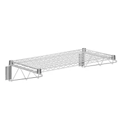 18 in. x 36 in. Chrome Wire Wall Mount Shelf