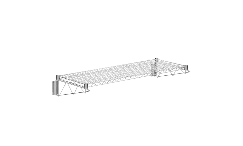 18 in. x 48 in. Chrome Wire Wall Mount Shelf