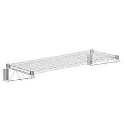 18 in. x 48 in. Chrome Wire Wall Mount Shelf