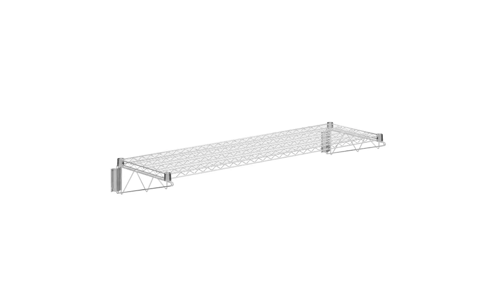 18 in. x 60 in. Chrome Wire Wall Mount Shelf