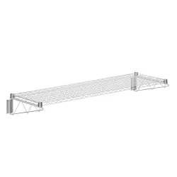 18 in. x 60 in. Chrome Wire Wall Mount Shelf