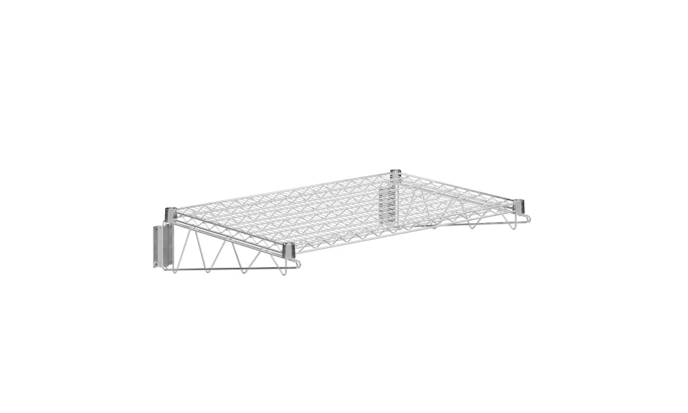 24 in. x 36 in. Chrome Wire Wall Mount Shelf