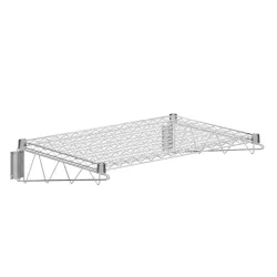 24 in. x 36 in. Chrome Wire Wall Mount Shelf