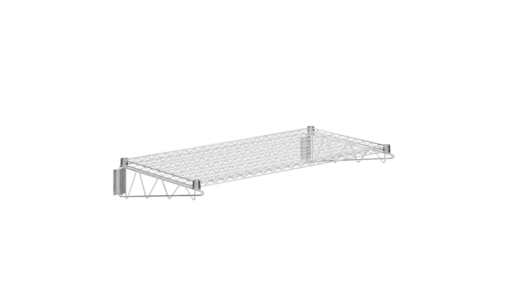 24 in. x 48 in. Chrome Wire Wall Mount Shelf