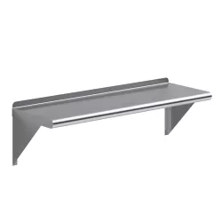 12 in. x 36 in. Stainless Steel Wall Mount Shelf