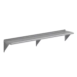 12 in. x 72 in. Stainless Steel Wall Mount Shelf