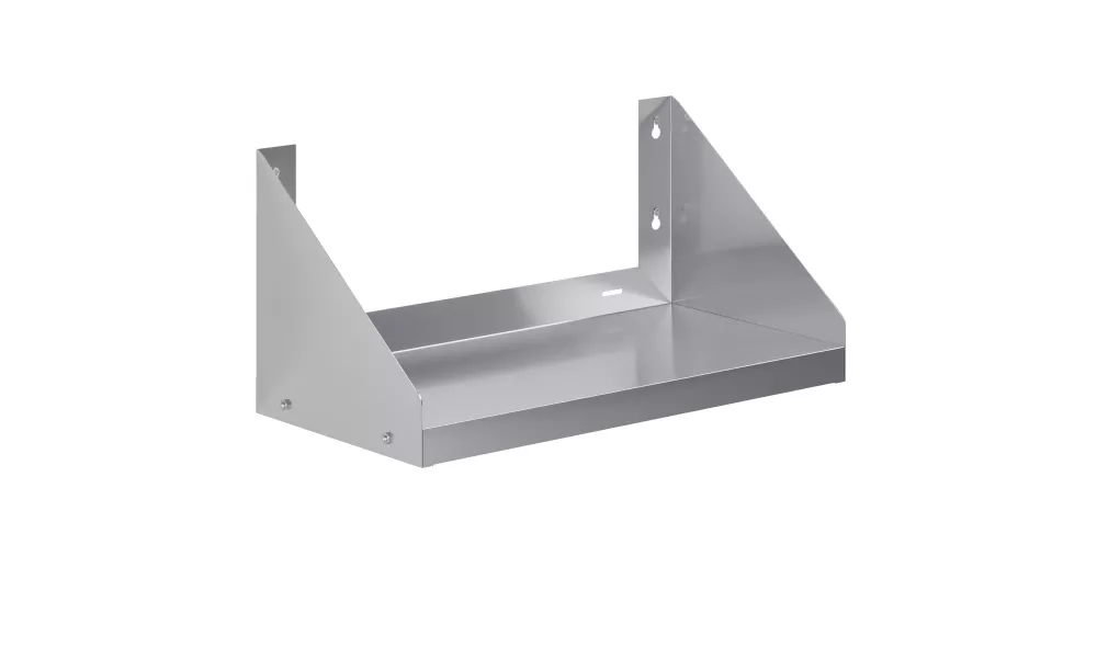 12 in. x 24 in. Stainless Steel Wall Shelf with Side Guards 