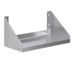 12 in. x 24 in. Stainless Steel Wall Shelf with Side Guards