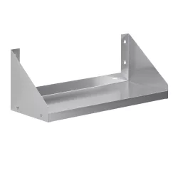 12 in. x 30 in. Stainless Steel Wall Shelf with Side Guards