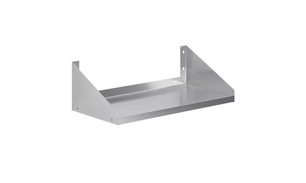 18 in. x 36 in. Stainless Steel Wall Shelf with Side Guards