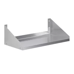 18 in. x 36 in. Stainless Steel Wall Shelf with Side Guards