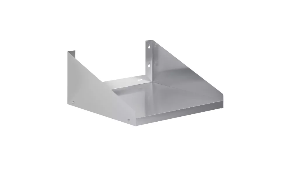 24 in. x 24 in. Stainless Steel Wall Shelf with Side Guards