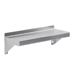 06 in. x 16 in. Stainless Steel Wall Mount Shelf Square Edge